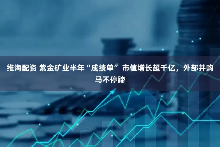 维海配资 紫金矿业半年“成绩单” 市值增长超千亿，外部并购马不停蹄