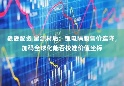 巍巍配资 星源材质：锂电隔膜售价连降，加码全球化能否校准价值坐标