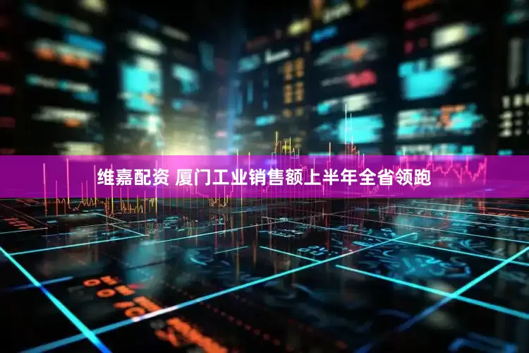维嘉配资 厦门工业销售额上半年全省领跑